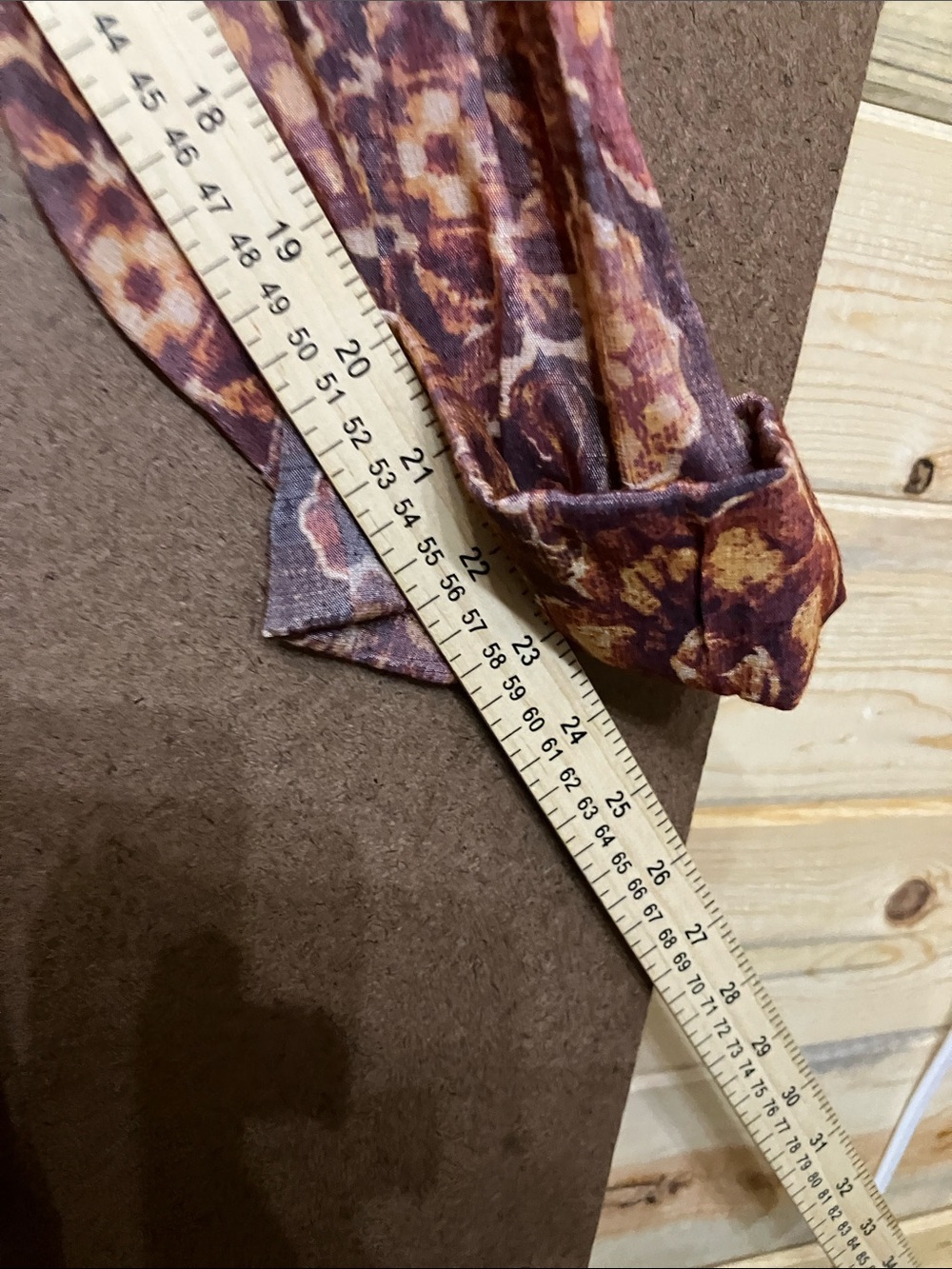 Cocomo purple and tan floral button-front tunic - Picture 6 of 9